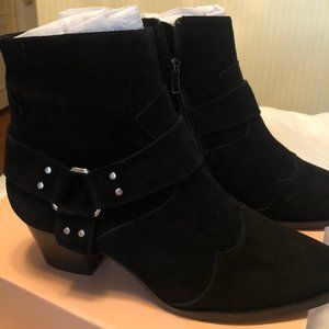 Black Suede Booties